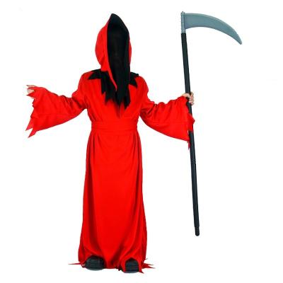 China Scary Halloween Scary Party Kids Red Devil Robe Costume Role Play Role Play Performance Clothing Costume For Child for sale