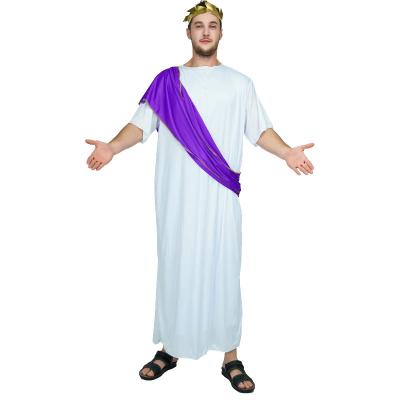 China Halloween costumes dress Roman Costume Adult Men's Cosplay Roman style long dress national costume for sale