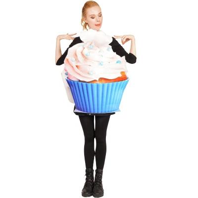 China Costumes Party Mini-Cake Jumpsuit Unisex Adult Ice Cream Cake Clothes Strawberry&Creamy Cupcake Jumpsuit for sale