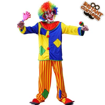 China Funny Dress Up Halloween Party Cosplay Clown Costume Adult Funny Clown Costume For Men for sale