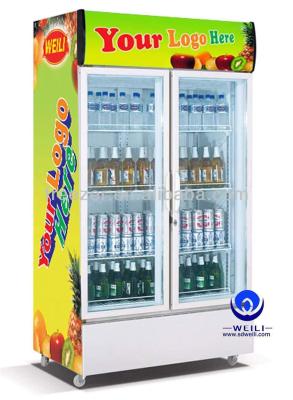 China 2017 Hot Commercial Single-temperature Milk Cake Display Vertical Refrigerated Showcase for sale