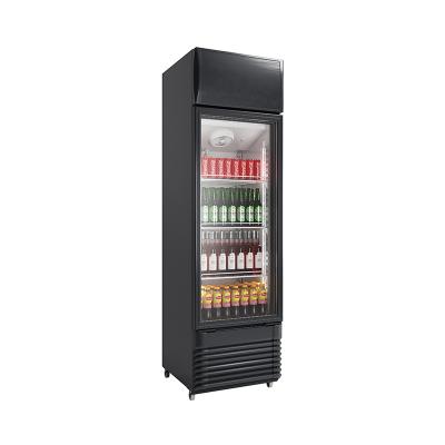 China Single-temperature 360L Vertical Display Fridge Cooler / Beverage Fridge Commercial Equipment Showcase For Beer And Beverage Freezer for sale