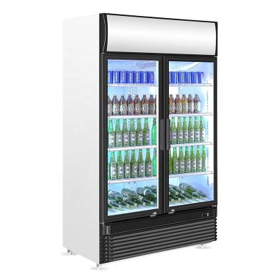 China 750L Large Capacity Large Capacity Glass Back Bar Single-Temperature Display Fridge Door Cooler Beverage Fridge Drinks Showcase Freezer for sale