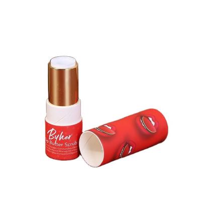 China Recycled Materials Manufacturers Sell General Circular Tube Custom Lipstick Brown Paper Paper Cans Simple Packaging Wholesale for sale