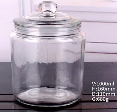 China Large Capacity 4L 6L 8L Kitchen Beverage 2 Liter 4L 6L 8L Glass Food Storage Container With Lid Glass Food Storage Container for sale