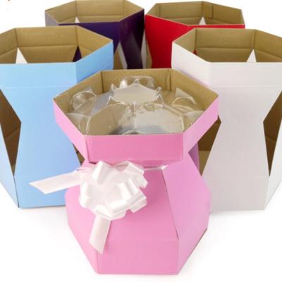 China Recycled Materials Customized Vase Shape Paper Cupcake Box for sale