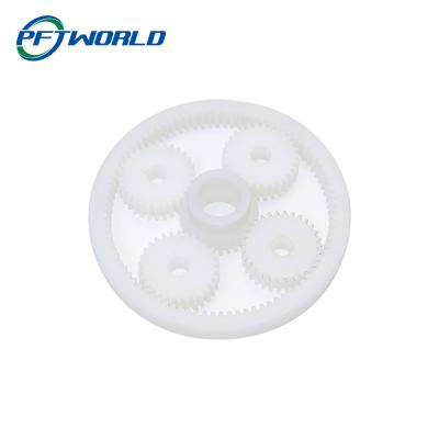 中国 Small Injection Molding, CNC Machining Plastic Gear Parts, Injection Parts 販売のため