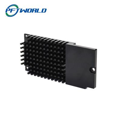 China CNC Aluminum Black Accessories, Black Radiator, Machined Aluminum Parts for sale