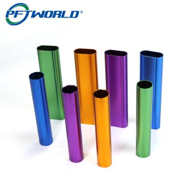 中国 Custom Precision Cnc OEM Stamping Aluminum Parts Service Colorful Anodized 販売のため