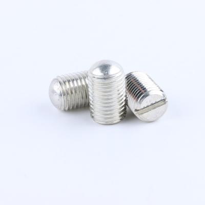 China High Strength Flat Round Head And Hardness 2024 Set Screw Aluminum Alloy Screw Slotted Bolts Directly Supplied Stamped for sale