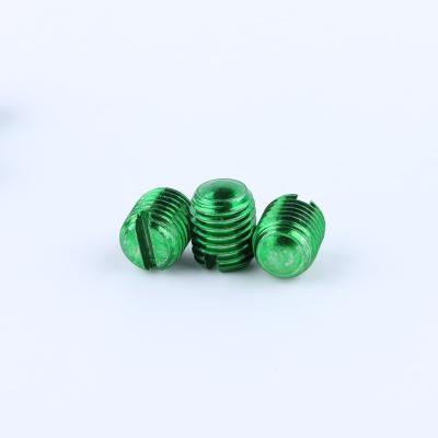 China High Strength Flat Round Head And Hardness 2024 Set Screw Aluminum Alloy Screw Slotted Bolts Directly Supplied Stamped for sale