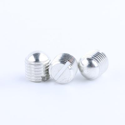 China High Strength Flat Round Head And Hardness 2024 Set Screw Aluminum Alloy Screw Slotted Bolts Directly Supplied Stamped for sale