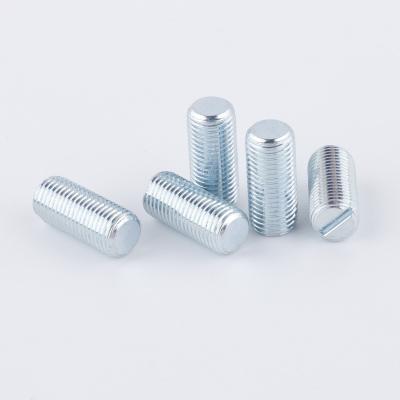 China Flat steel or aluminum alloy slotted flat set screw point for sale