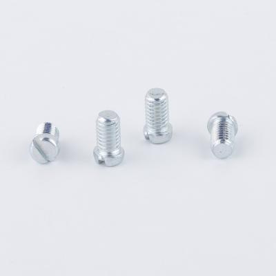 China Long Thread Cheese Head Machine Screw Aluminum Alloy Cheese Slotted Screw for sale