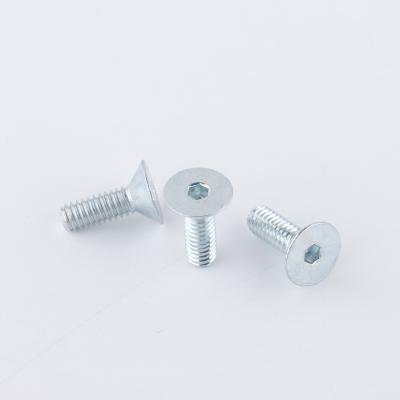 China Flat Countersunk Hex Socket Screw Head Machine Screws Aluminum Alloy Screw for sale