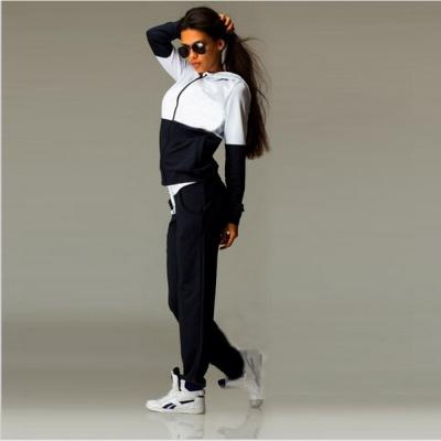 China Factory Wholesale QUICK DRY Customize Tracksuits Womens Custom Sport Colorblock Tracksuit for sale