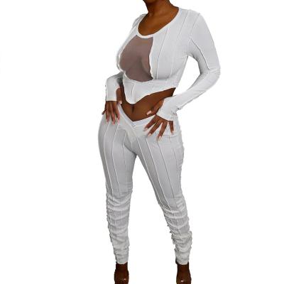 China Hot Selling Cheap Home Sports QUICK DRY Exercise 2 Piece Set Sexy Jumpsuit Suit Jogger for sale