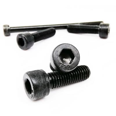 China M1.6 M2 M2.5 M3 M4 M5 M6 M8 Black Alloy Steel Allen Head Hexagon Hex Socket Cap High Tensile Screw Bolt for sale