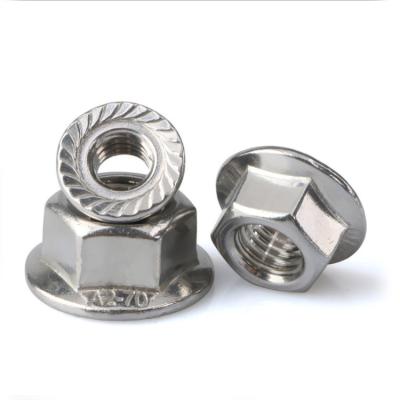 China Factory direct din6923 carbon steel flange nut m2 m4 m6 m8 m10 m12 m16 m20 m30 heavy industry for sale