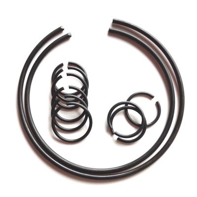 China DIN7993 Customized Manufacturing Split Carbon Steel Roundwire Snap Ring for sale