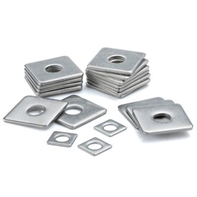 China DIN436 Heavy Industry Carbon Steel Square Fittings Gasket Galvanized Flat Gasket for sale