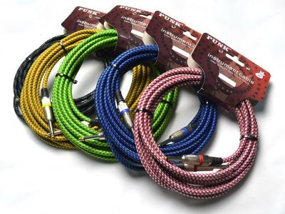 China Speaker Double Denoise Braid Shield Copper Wire Guitar Pure Copper Oxygen Free Cable for sale