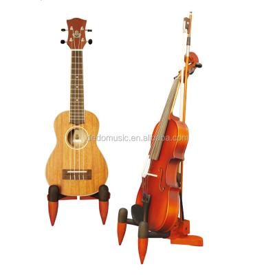 China Pure wood made wooden violin and ukulele stands for sale