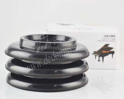 China 4pcs set high quality non-slip grand piano caster cups with black color for sale