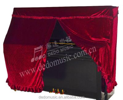 China Pleuche factory wholesale piano cover of long pattern full cover made in Pleuche / lace for sale