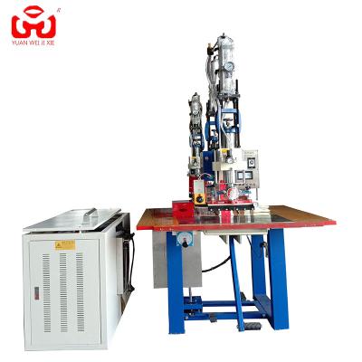 China PVC Double Head Leather Cover EVA Bags Hot Stamping Machine Hot Plate Machine for sale