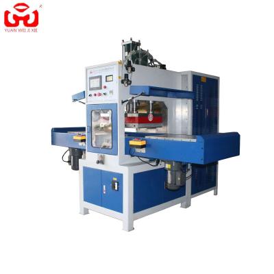 China Automatic PVC Slip Table Cutting High Frequency Welding Embossing Machine for sale