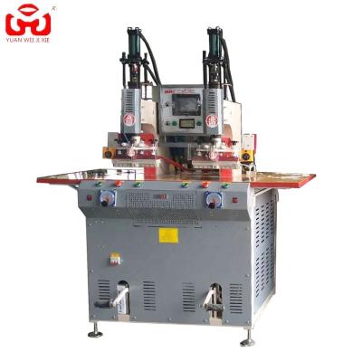 China Factory Single Side High Frequency Double Head TPU Trademark High Frequency Welding Machine for sale