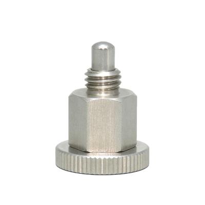 China Indexing Type Push Button Plunger Finger Stainless Steel Fixed Position Spring Return Indexing Pin Locking Spring for sale