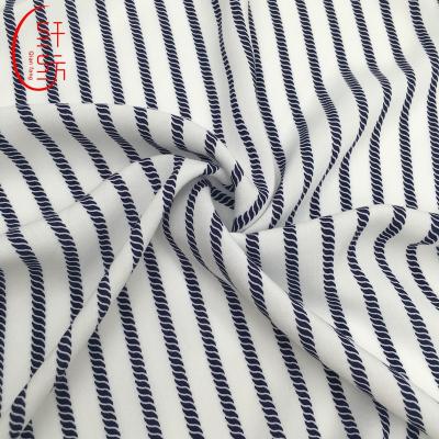 China China Viable Cheaper Price Striped Pattern Rayon Fabric For Summer Season In Soft Hand Feeling for sale