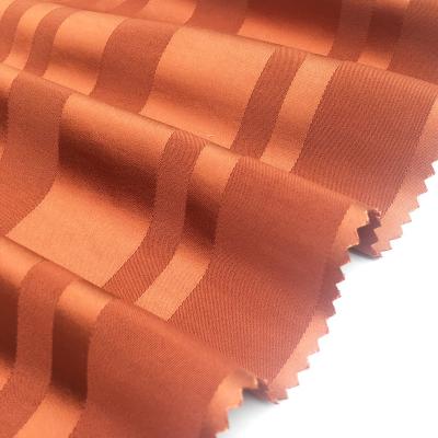 China Good Price Antistatic Dobby Stripe Dye 100% Polyester Fabric For Garment for sale