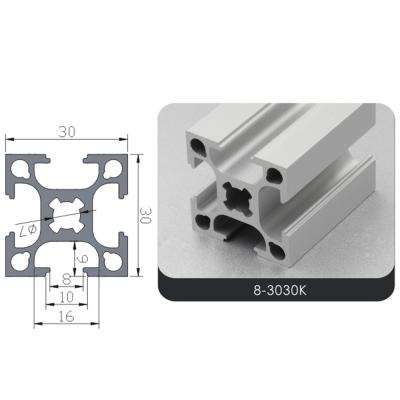 China door & Industrial Aluminum Window China CNC Profile Manufacturer, 3030 T Track V Slot Aluminum Extrusion Profiles for sale