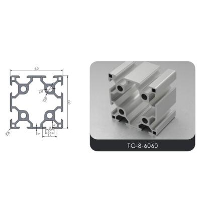 China door & Industrial Aluminum Window Extrusion Brackets Manufacturer 6090 T Track V Slot Aluminum Extrusion Profile for sale