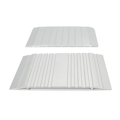 China Modern Commercial Door Low Profile Threshold Plate Latching Aluminum Weatherproof Exterior Outside Aluminum Door Threshold Ramp for sale