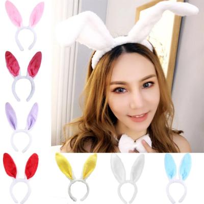 China Cute Comfortable Costume Bunny Ear Hairband Hair Accessories PRETTY Fashion Winter Adult Children's Rabbit Ear Hairband Dress Costume for sale