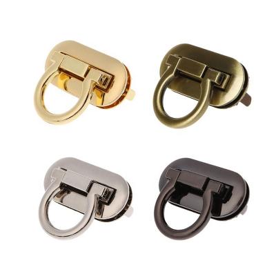 China Handbags Accessories DIY Craft Twist Lock Filter Mount Hook Buckle Oval Clasp For Handbags Accessories for sale