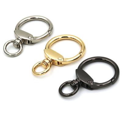 China Used in Handbag Large Spring Round Lobster Clasp Hook Cuts Swivel Hooks for DIY Handcraft for sale