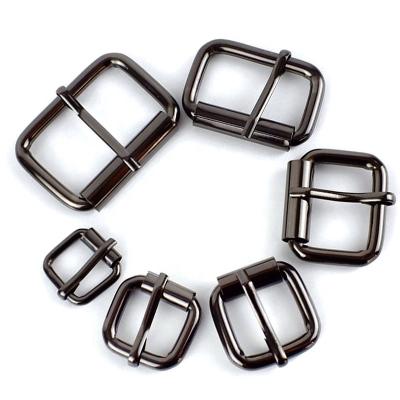 China Handbag Metal Buckles For Belt Shoes Bag Strap Webbing Adjust Slider Roller Pin Buckle for sale