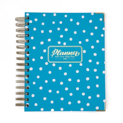 China Printed 2022 Cheap Diaries For Girls Personalized Flower Notebook Planner Dotted Paper Notebooks for sale