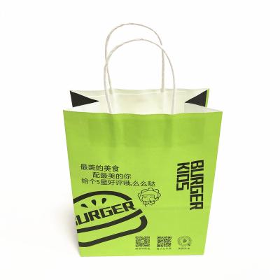 China Recyclable Cute Cheap Customized Biscuit Cake Biscuit Burger Sandwich Hot Dog Bread Baker Coffee Tea Drinks Paper Bag With Lovely Design for sale