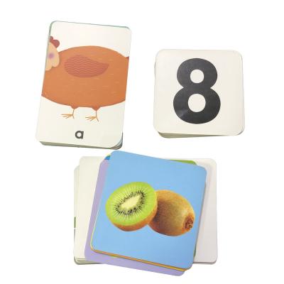 China OEM Smart Custom Kids Educational Alphabet Number Fruits Kids Educational Flash Cards With For Kids for sale