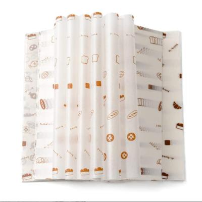 China Disposable Sandwich Patty Hamburger Wrapping Logo Printed Baking Leakproof Paper for sale