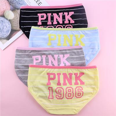 China Custom 100% Cotton Ladies Antibacterial Organic Comfortable Underwear Best OEM Women Panties With Logo For Sweet Girl for sale