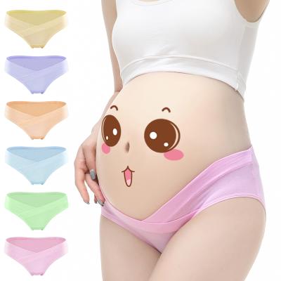 China Women Antibacterial High Quality Breathable Pregnancy Cotton Fun Seamless Underwear After Birth Maternity Panties for sale