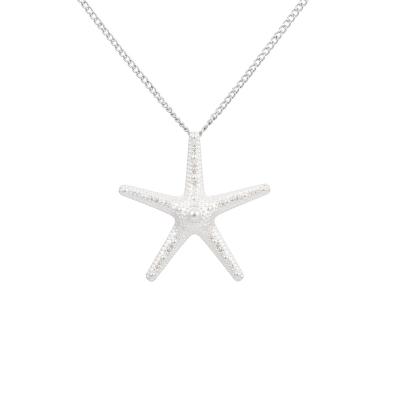 China Fashion Silver Necklace Jewelry Sea Chain Shell Pendant Starfish Alloy Necklace Charm for sale