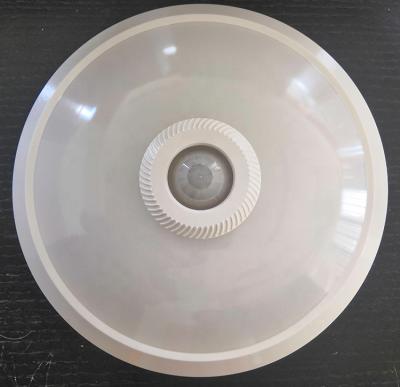 China Outdoor mounted round shade ABS material pir led ceiling light sensor motion 18w/22w/24w 30cm CE/ROHS for sale